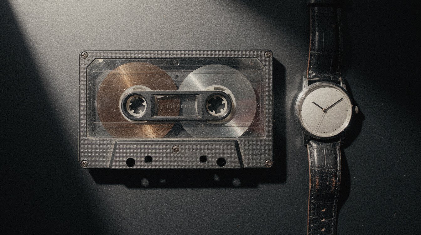 Timing the last song when working out how to make a mixtape that fits the side