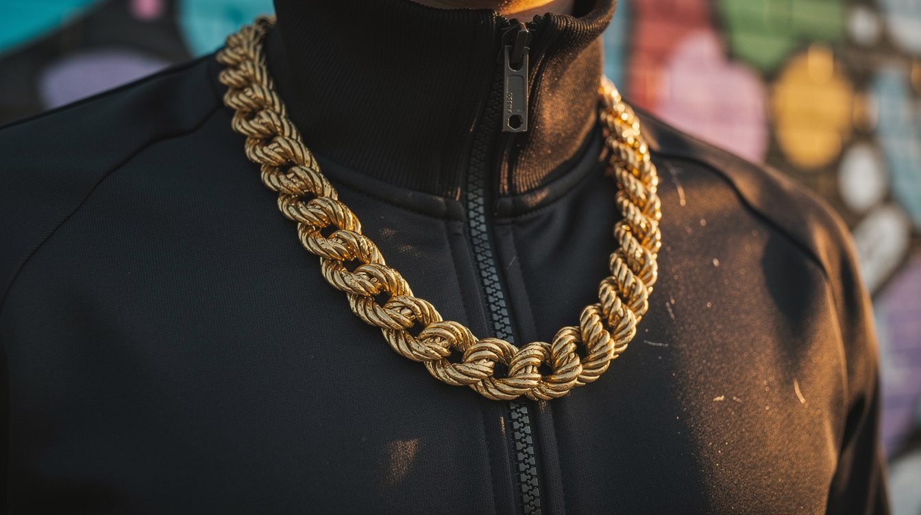 gold chain and graffiti color old school hip hop shirts style